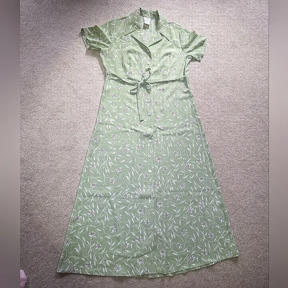 Vintage Floral Dress / Vintage Jaclyn Smith Maxi - Picture 1 of 10